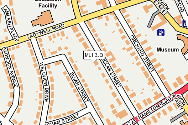 ML1 3JQ map - OS OpenMap – Local (Ordnance Survey) ML1 3JQ map - OS OpenMap – Local (Ordnance Survey)