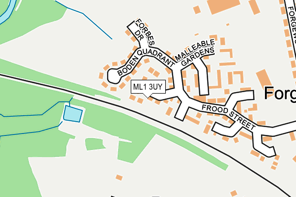ML1 3UY map - OS OpenMap – Local (Ordnance Survey) ML1 3UY map - OS OpenMap – Local (Ordnance Survey)