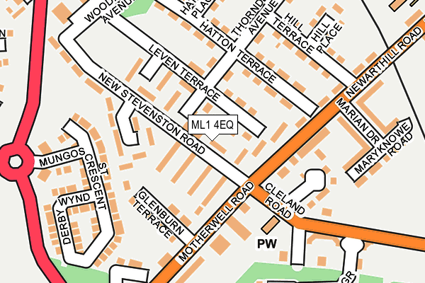 ML1 4EQ map - OS OpenMap – Local (Ordnance Survey) ML1 4EQ map - OS OpenMap – Local (Ordnance Survey)