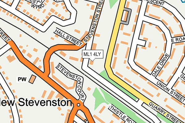 ML1 4LY map - OS OpenMap – Local (Ordnance Survey) ML1 4LY map - OS OpenMap – Local (Ordnance Survey)