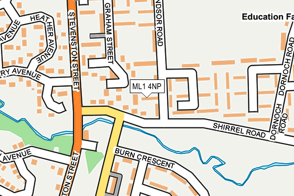 ML1 4NP map - OS OpenMap – Local (Ordnance Survey) ML1 4NP map - OS OpenMap – Local (Ordnance Survey)