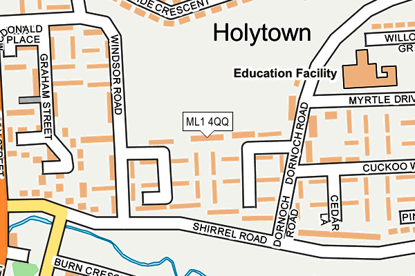 ML1 4QQ map - OS OpenMap – Local (Ordnance Survey) ML1 4QQ map - OS OpenMap – Local (Ordnance Survey)