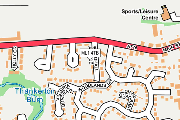 ML1 4TB map - OS OpenMap – Local (Ordnance Survey)