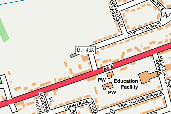 ML1 4UA map - OS OpenMap – Local (Ordnance Survey)