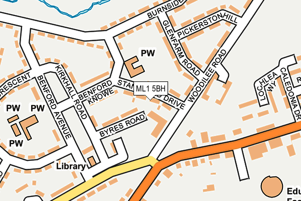 ML1 5BH map - OS OpenMap – Local (Ordnance Survey) ML1 5BH map - OS OpenMap – Local (Ordnance Survey)
