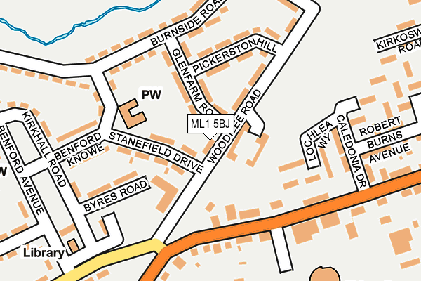 ML1 5BJ map - OS OpenMap – Local (Ordnance Survey)