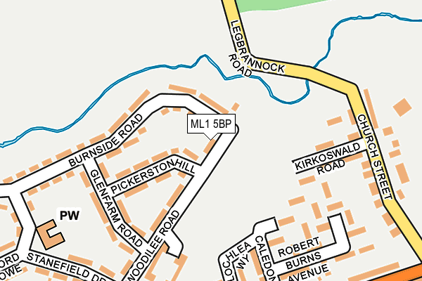 ML1 5BP map - OS OpenMap – Local (Ordnance Survey) ML1 5BP map - OS OpenMap – Local (Ordnance Survey)