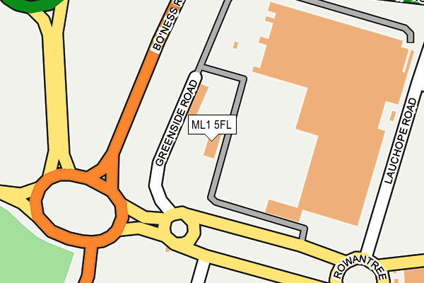 ML1 5FL map - OS OpenMap – Local (Ordnance Survey) ML1 5FL map - OS OpenMap – Local (Ordnance Survey)