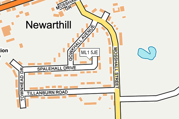 ML1 5JE map - OS OpenMap – Local (Ordnance Survey)