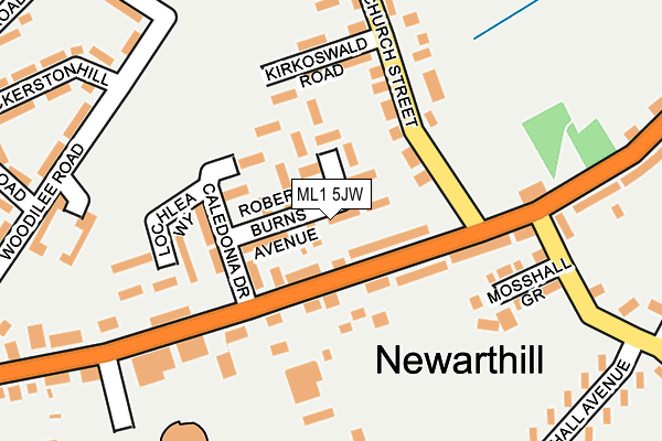 ML1 5JW map - OS OpenMap – Local (Ordnance Survey) ML1 5JW map - OS OpenMap – Local (Ordnance Survey)