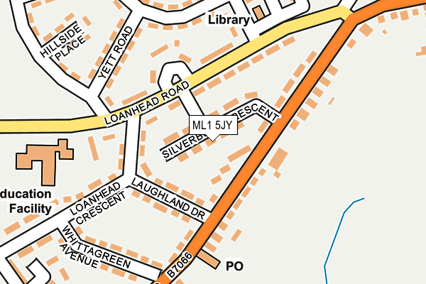 ML1 5JY map - OS OpenMap – Local (Ordnance Survey) ML1 5JY map - OS OpenMap – Local (Ordnance Survey)