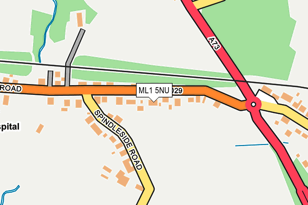 ML1 5NU map - OS OpenMap – Local (Ordnance Survey) ML1 5NU map - OS OpenMap – Local (Ordnance Survey)