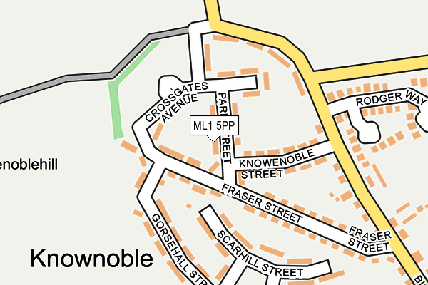 ML1 5PP map - OS OpenMap – Local (Ordnance Survey) ML1 5PP map - OS OpenMap – Local (Ordnance Survey)