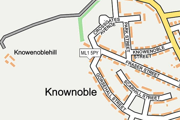 ML1 5PY map - OS OpenMap – Local (Ordnance Survey)