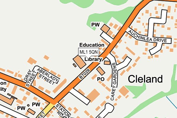 ML1 5QN map - OS OpenMap – Local (Ordnance Survey)