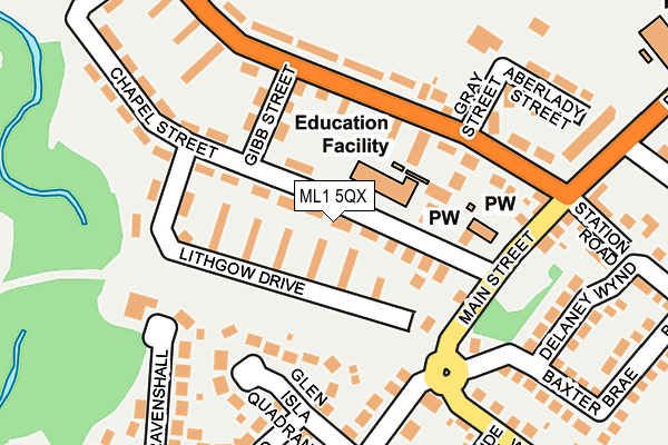 ML1 5QX map - OS OpenMap – Local (Ordnance Survey)