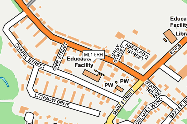 ML1 5RH map - OS OpenMap – Local (Ordnance Survey) ML1 5RH map - OS OpenMap – Local (Ordnance Survey)