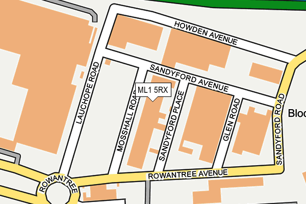 ML1 5RX map - OS OpenMap – Local (Ordnance Survey) ML1 5RX map - OS OpenMap – Local (Ordnance Survey)
