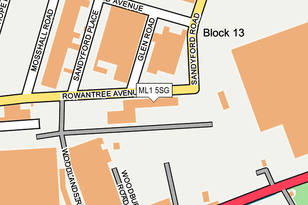 ML1 5SG map - OS OpenMap – Local (Ordnance Survey) ML1 5SG map - OS OpenMap – Local (Ordnance Survey)