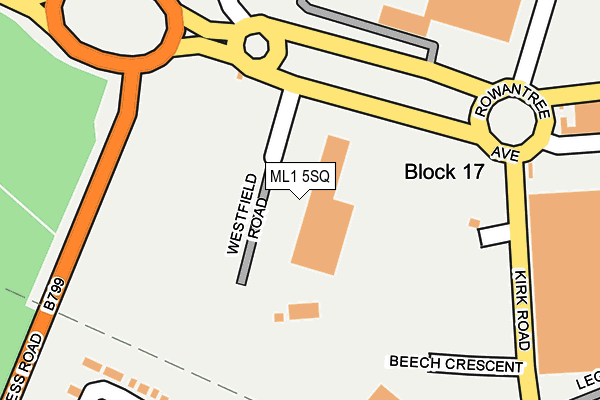 ML1 5SQ map - OS OpenMap – Local (Ordnance Survey)
