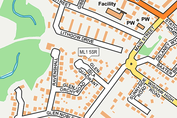 ML1 5SR map - OS OpenMap – Local (Ordnance Survey) ML1 5SR map - OS OpenMap – Local (Ordnance Survey)