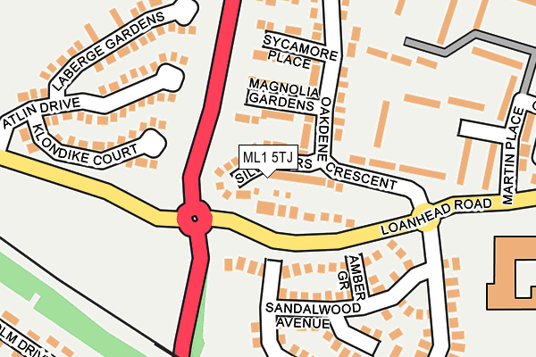 ML1 5TJ map - OS OpenMap – Local (Ordnance Survey) ML1 5TJ map - OS OpenMap – Local (Ordnance Survey)