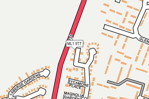 ML1 5TT map - OS OpenMap – Local (Ordnance Survey) ML1 5TT map - OS OpenMap – Local (Ordnance Survey)