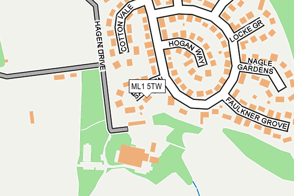 ML1 5TW map - OS OpenMap – Local (Ordnance Survey) ML1 5TW map - OS OpenMap – Local (Ordnance Survey)