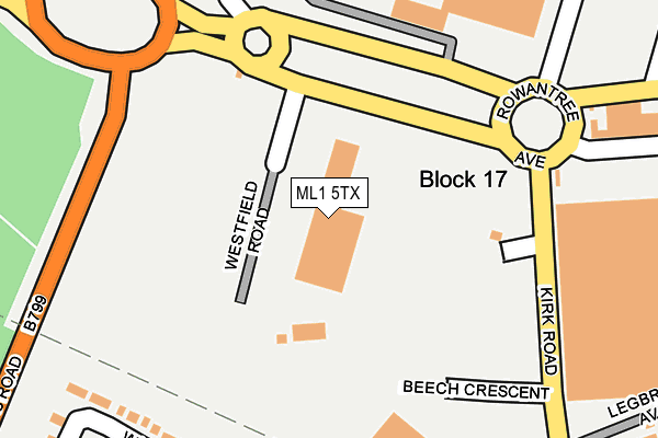 ML1 5TX map - OS OpenMap – Local (Ordnance Survey) ML1 5TX map - OS OpenMap – Local (Ordnance Survey)