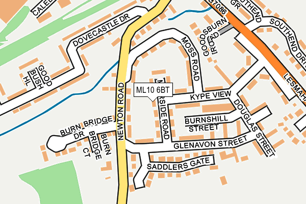 ML10 6BT map - OS OpenMap – Local (Ordnance Survey) ML10 6BT map - OS OpenMap – Local (Ordnance Survey)