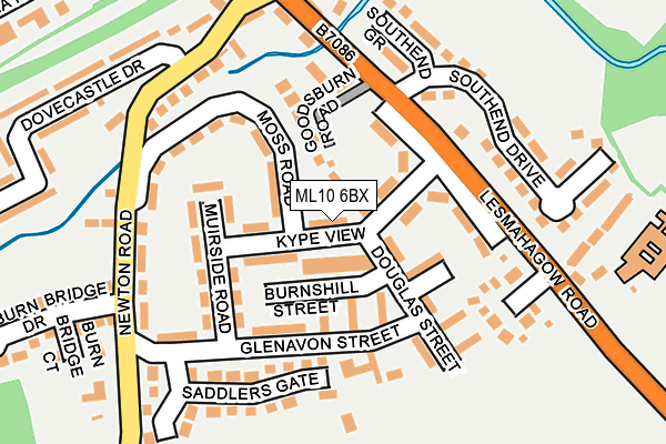 ML10 6BX map - OS OpenMap – Local (Ordnance Survey) ML10 6BX map - OS OpenMap – Local (Ordnance Survey)