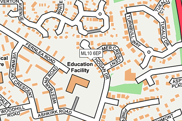 ML10 6EP map - OS OpenMap – Local (Ordnance Survey)