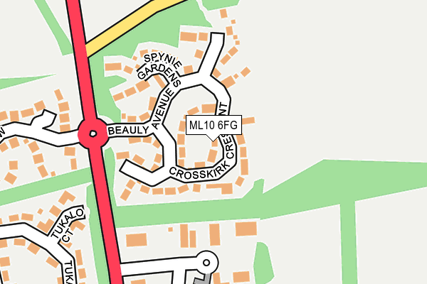 ML10 6FG map - OS OpenMap – Local (Ordnance Survey) ML10 6FG map - OS OpenMap – Local (Ordnance Survey)