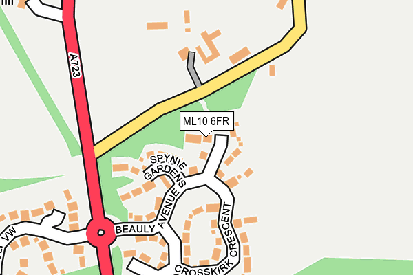 ML10 6FR map - OS OpenMap – Local (Ordnance Survey) ML10 6FR map - OS OpenMap – Local (Ordnance Survey)