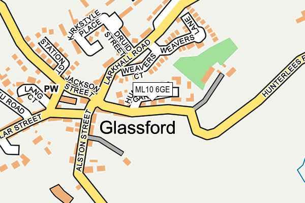 ML10 6GE map - OS OpenMap – Local (Ordnance Survey)