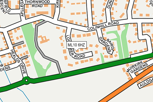 ML10 6HZ map - OS OpenMap – Local (Ordnance Survey)
