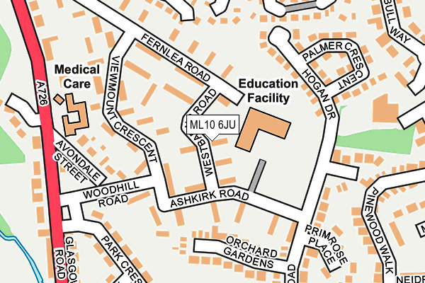 ML10 6JU map - OS OpenMap – Local (Ordnance Survey) ML10 6JU map - OS OpenMap – Local (Ordnance Survey)