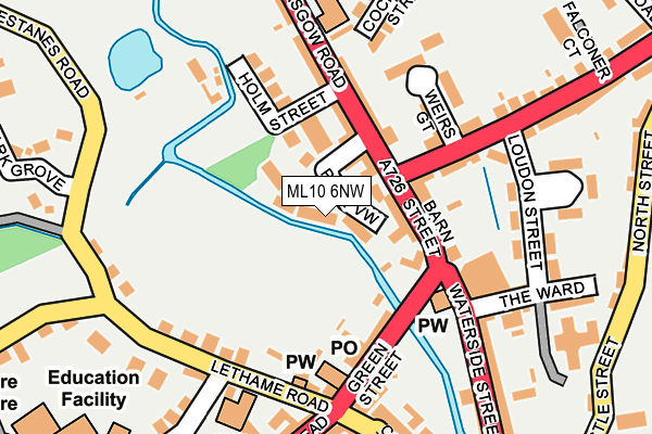 ML10 6NW map - OS OpenMap – Local (Ordnance Survey) ML10 6NW map - OS OpenMap – Local (Ordnance Survey)
