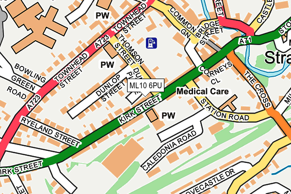 ML10 6PU map - OS OpenMap – Local (Ordnance Survey)
