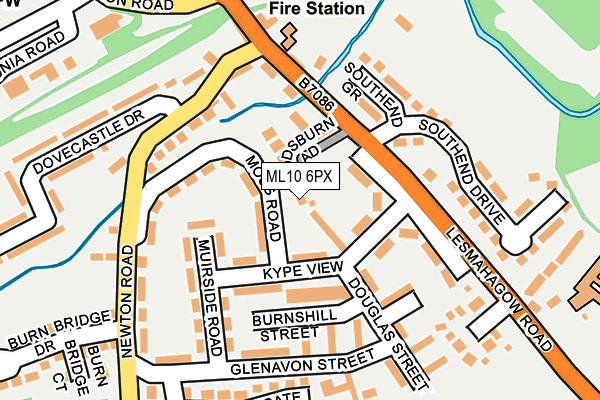 ML10 6PX map - OS OpenMap – Local (Ordnance Survey) ML10 6PX map - OS OpenMap – Local (Ordnance Survey)
