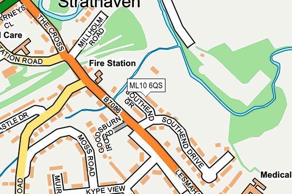 ML10 6QS map - OS OpenMap – Local (Ordnance Survey)