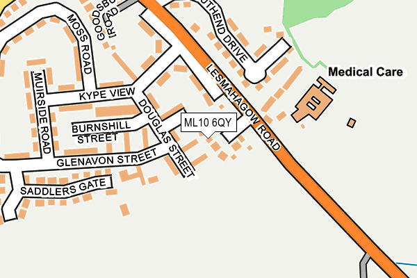 ML10 6QY map - OS OpenMap – Local (Ordnance Survey) ML10 6QY map - OS OpenMap – Local (Ordnance Survey)
