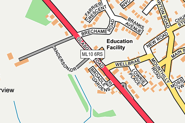 ML10 6RS map - OS OpenMap – Local (Ordnance Survey)