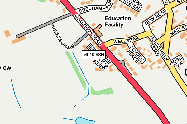 ML10 6SN map - OS OpenMap – Local (Ordnance Survey) ML10 6SN map - OS OpenMap – Local (Ordnance Survey)
