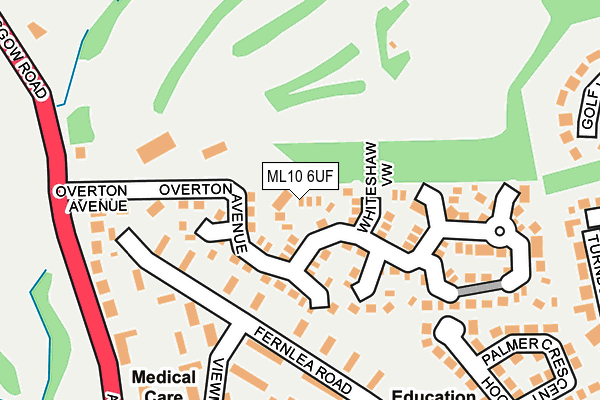 ML10 6UF map - OS OpenMap – Local (Ordnance Survey) ML10 6UF map - OS OpenMap – Local (Ordnance Survey)