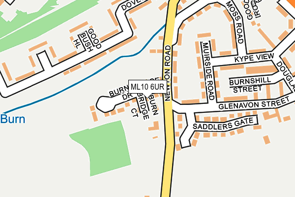 ML10 6UR map - OS OpenMap – Local (Ordnance Survey) ML10 6UR map - OS OpenMap – Local (Ordnance Survey)