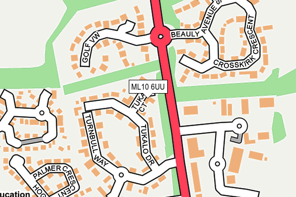 ML10 6UU map - OS OpenMap – Local (Ordnance Survey) ML10 6UU map - OS OpenMap – Local (Ordnance Survey)