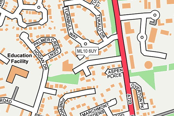 ML10 6UY map - OS OpenMap – Local (Ordnance Survey) ML10 6UY map - OS OpenMap – Local (Ordnance Survey)