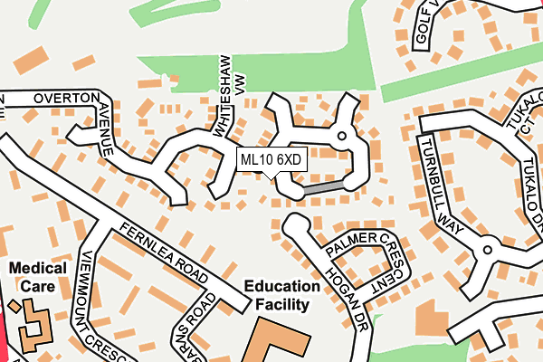 ML10 6XD map - OS OpenMap – Local (Ordnance Survey)