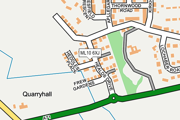ML10 6XJ map - OS OpenMap – Local (Ordnance Survey) ML10 6XJ map - OS OpenMap – Local (Ordnance Survey)